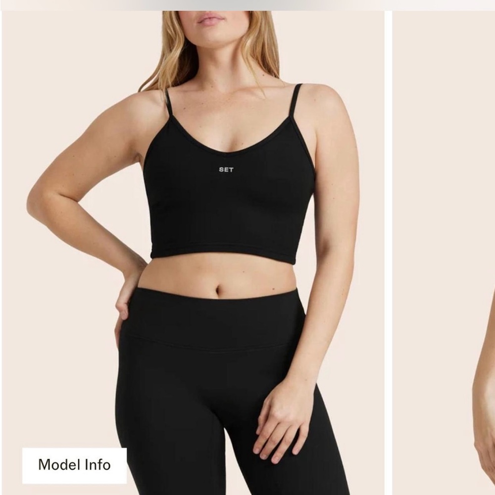 BLACK SET ACTIVE SET: top & leggings